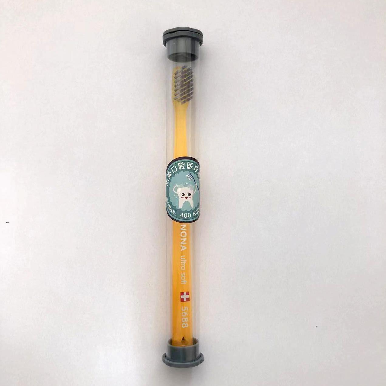 

М яка ортодонтична зубна щітка V-подібної форми для дітей та дорослих з брекетами, маленька квадратна головка.