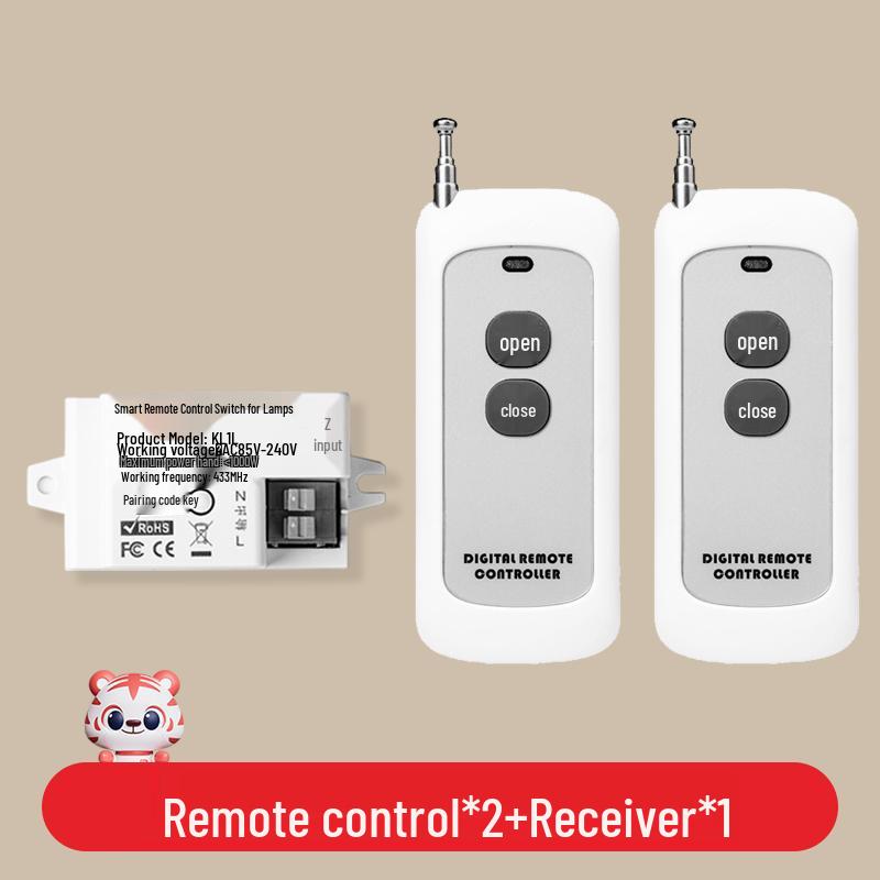 Smart Wireless Double Control Light Switch - No Wiring Needed, 220V Remote Master-Slave System