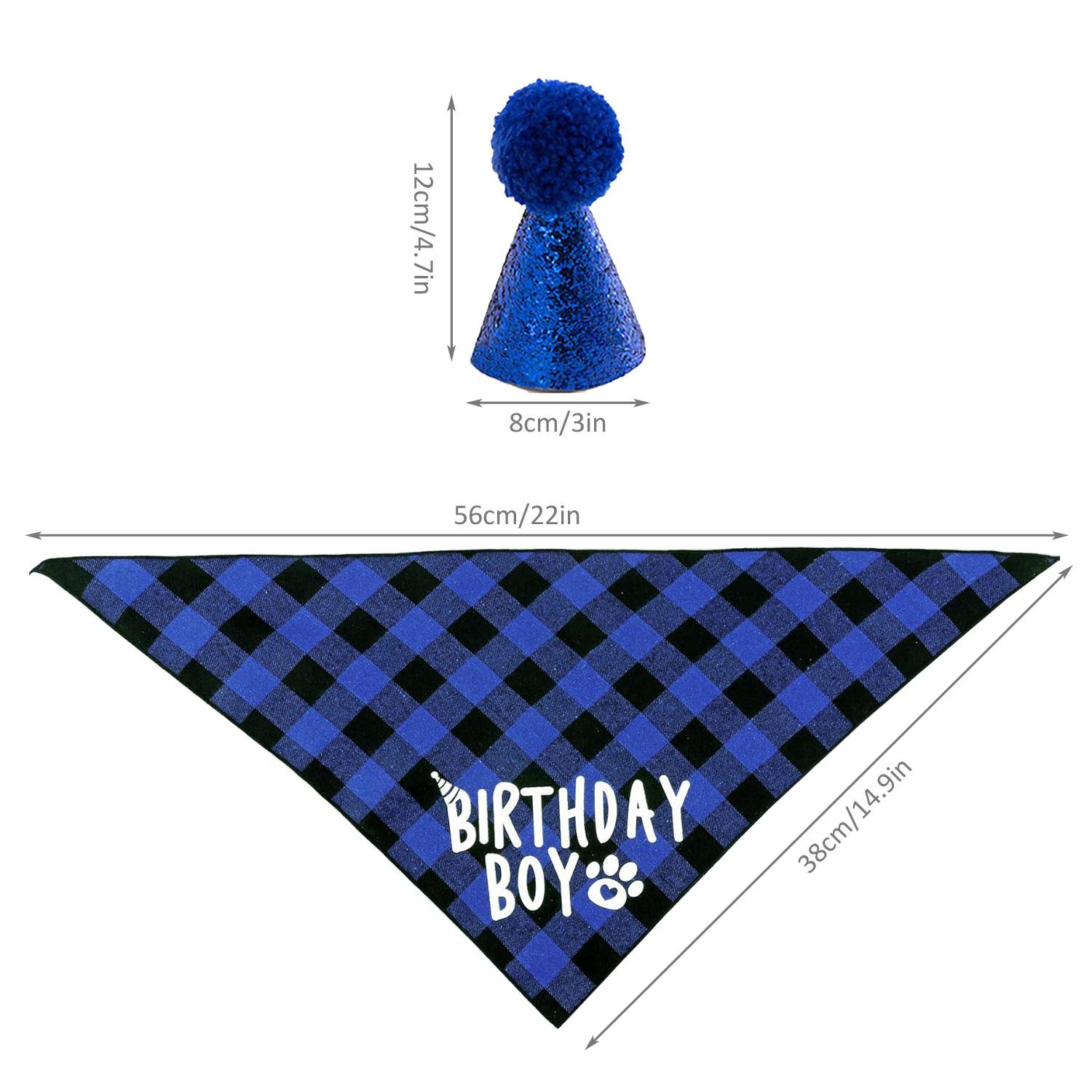 

4 шт. Принадлежности для вечеринки по случаю дня рождения собаки, бандана для собаки-именинника, шляпа для дня рождения собаки с цифрами для средних и крупных собак, домашних животных