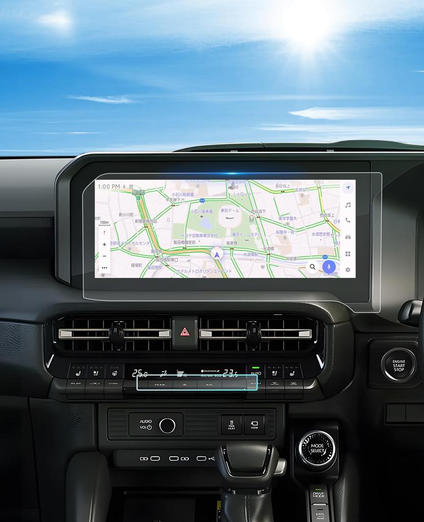 Toyota Land Cruiser 250 Series AR Ultra Navigation Film Land Cruiser Air Conditioner Panel LCD 4 Sheets Land Cruiser 250 Protective Film Land Cruiser