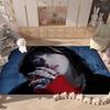 Mode B-Billie Eilish Sänger Zimmerteppiche Rutschfest Wasserabsorbierend Langes Streifenkissen Schlafzimmerteppich Haushalts Teppiche