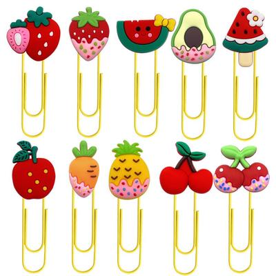 Cherry Cartoon Creative Bookmark Paperclip - Large Decorative Office Supplies