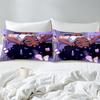 Duvet Cover Set Full for Girls, African American Black Girl Magic Purple Bedding Comforter Cover Set for Kids Bedroom Birthday Gift for Blac