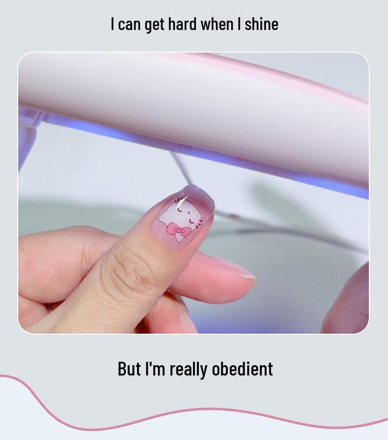 ES65 Adesivos de Unha em Gel UV Semi-Curado - 20 Dedos Design Simples