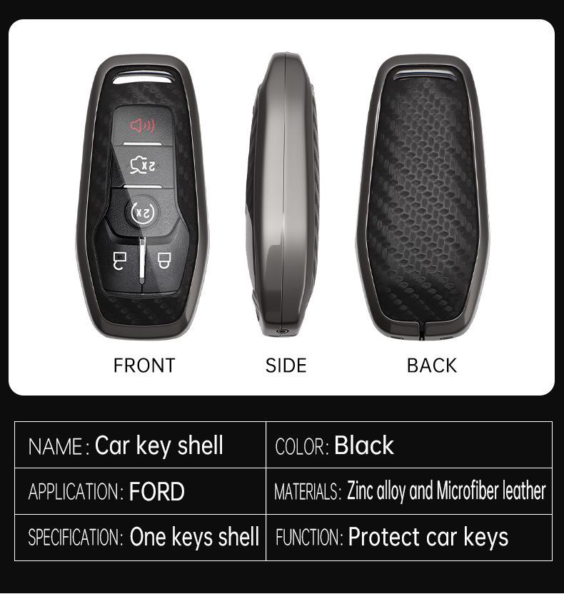 2025 Ford Mondeo Key Case for Escape, Edge, Explorer, Focus - Exterior Shell Buckle