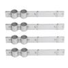 U Tube Clamp 4 Sets Aluminized Zinc Corrosion Resistant Durable Water Pipe Clamp for Chicken Farm Hennery