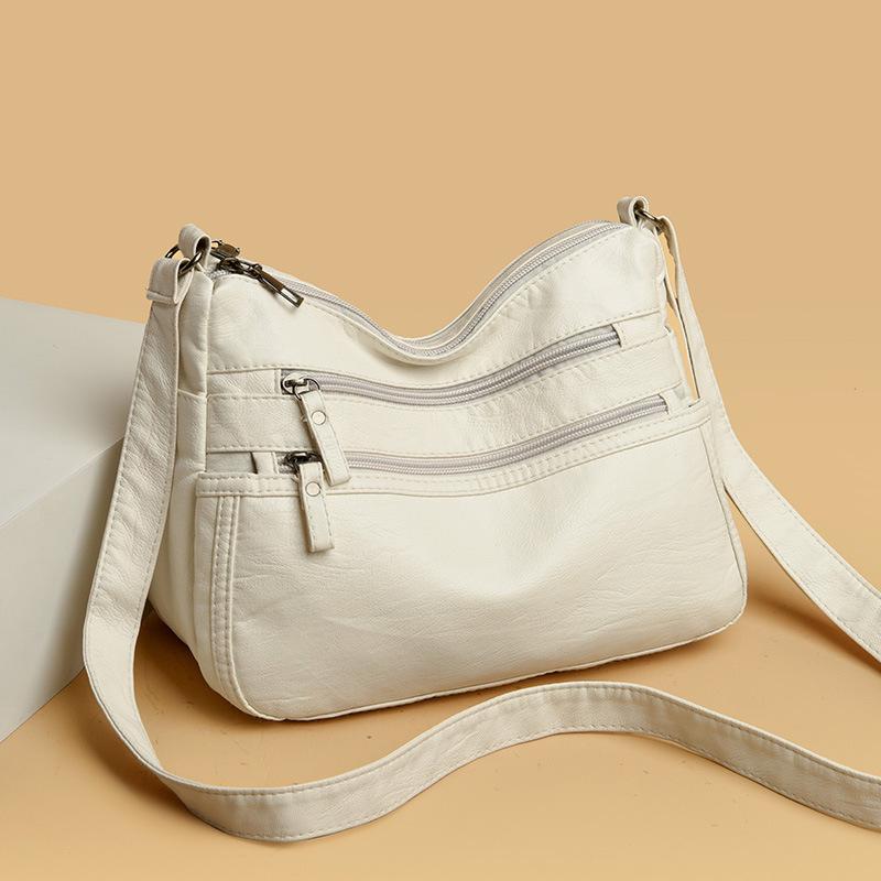 Fashion Crossbody Bag Women's Bag New Shoulder Bag Lightweight Soft Pu Shoulder Bag Middle-aged Backpack Mother Bag