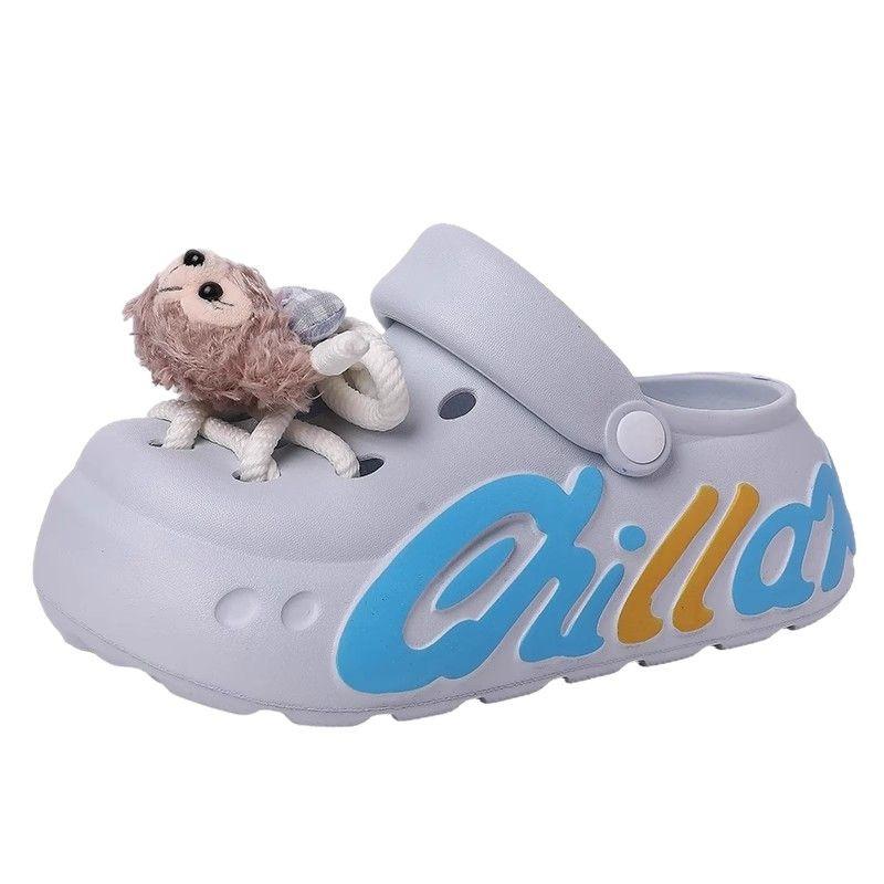 Women's hole shoes tide ins summer fashion couple hole shoes home out two wear garden shoes