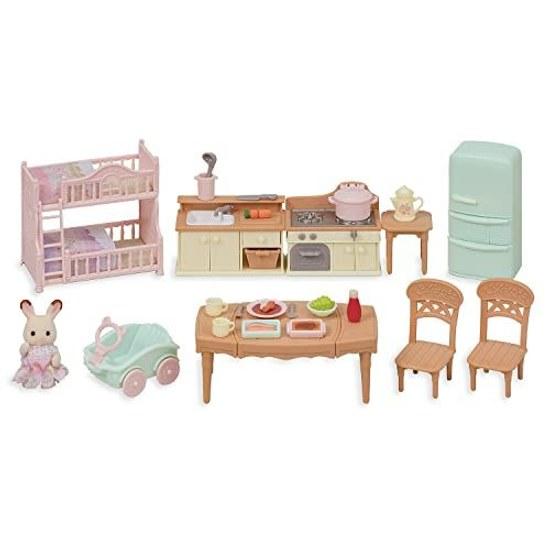 Sylvanian Families DollFurniture Set Large House Red Roof Furniture - Cooking Se-210 ST Mark Certification 3 Years Up