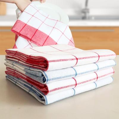 1Pc 50x70cm Classic Plaid Cotton Cloth Dinner Table Napkin Kitchen Cleaning Tea Towel Home Decoration