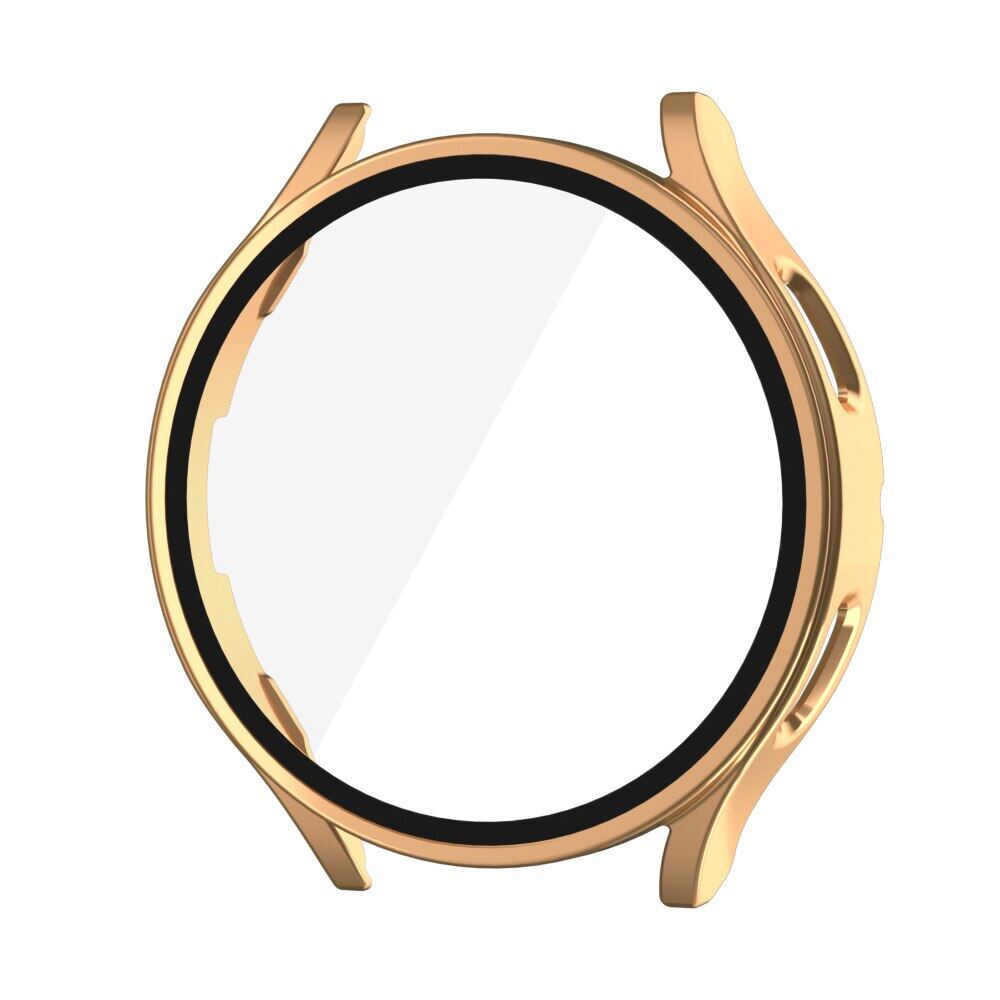 Glas + Hülle für Samsung Galaxy Watch 4 44 mm 40 mm Zubehör PC Rundum-Anti-Fall-Stoßstangenabdeckung + Displayschutzfolie Galaxy Watch 5