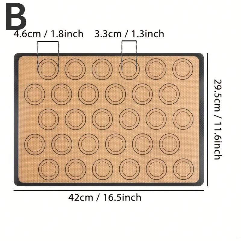 Non-Slip Silicone Baking Mat Dough Rolling Pad Non-Stick Kneading Board Macaron Baking Sheet Fondant Sugar Art Mat for Baking