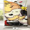 Cute Snoopy Dog Cartoon Flannel Blanket,Ultra Soft Warm Plush Throw for Home Bedroom Bed Sofa Cover Camping Picnic gift