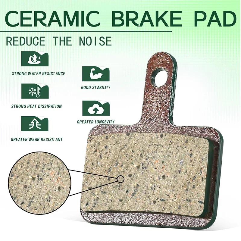 BUCKLOS MTB Ceramic Brake Pad Bicycle for Shimano B01S B03S B05S MT200 SRAM AVID High Heat Dissipation Pads Cycling Accessories