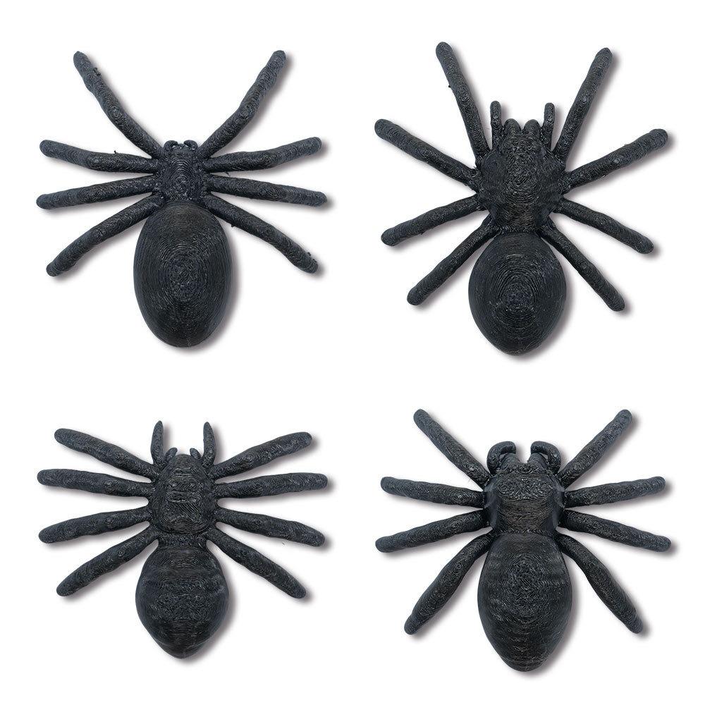 4/6PCS Bat Spider Bat Refrigerator Sticker Black Trick Props Spider Magnetic Decals Home Decoration spider