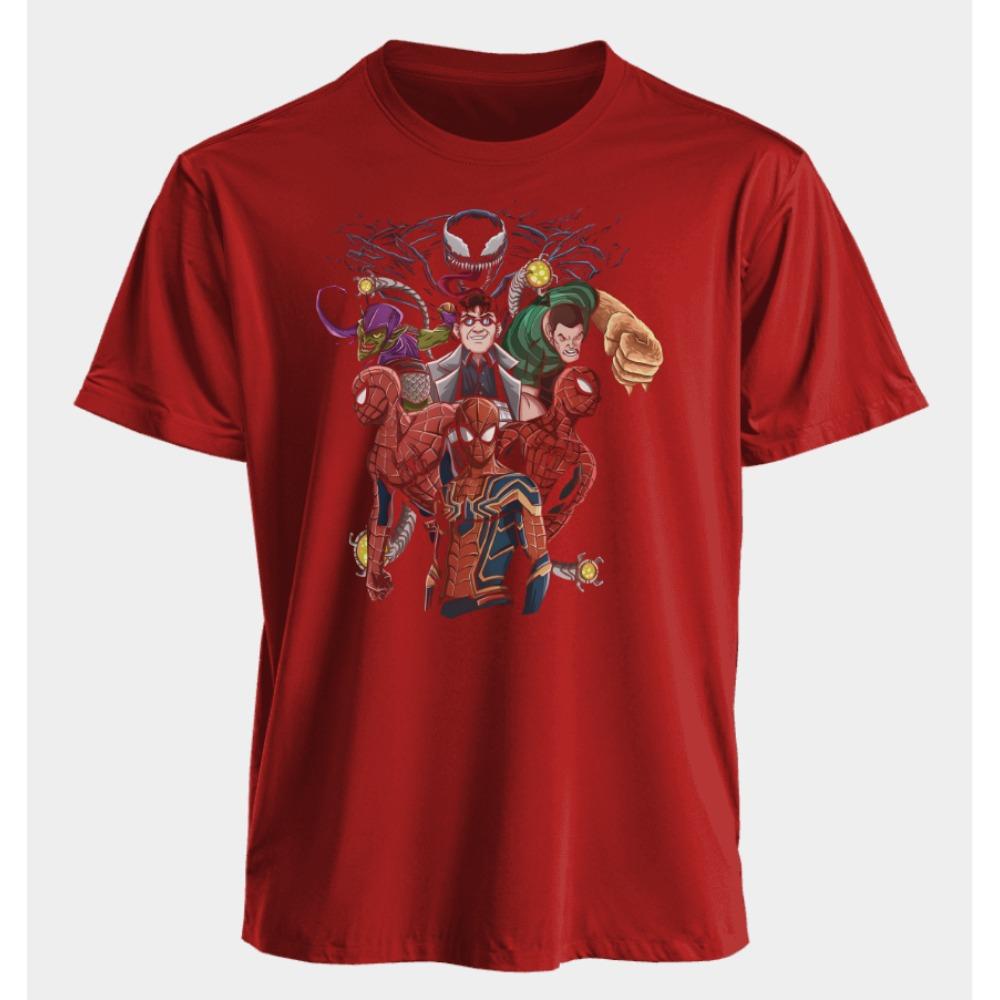 Men's and Women's T-shirts Spider-Man Venom Summer American Spring and Autumn Loose Punk Harajuku Y2k Niche Short Sleeves