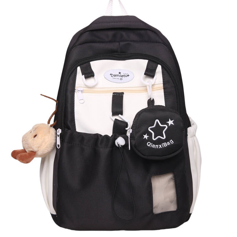 College Junior high school student schoolbag Japanese high school student contrasting color large capacity backpack cute little fresh girl backpack