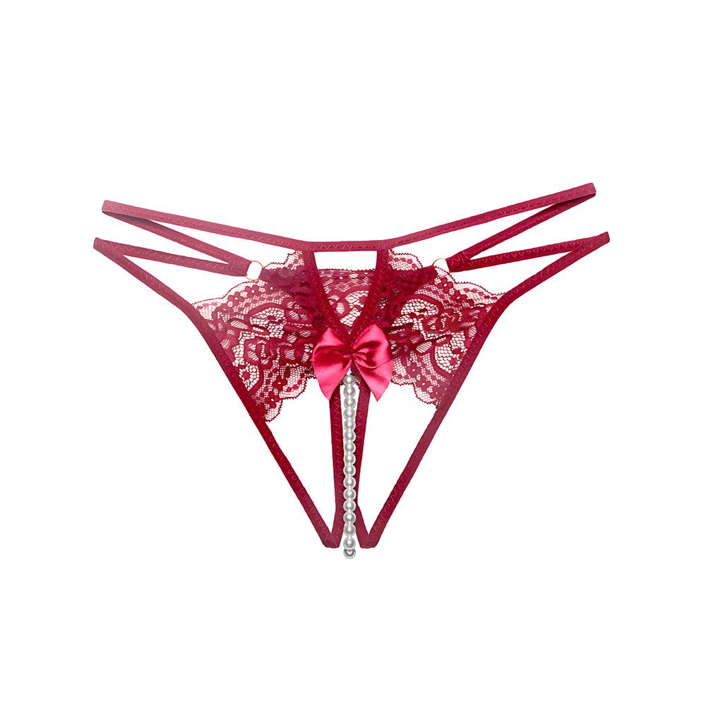 Verführerischer Leyin Open-Crotch Spitzen-String: Mühelose Anziehungskraft mit abnehmbarem Komfort