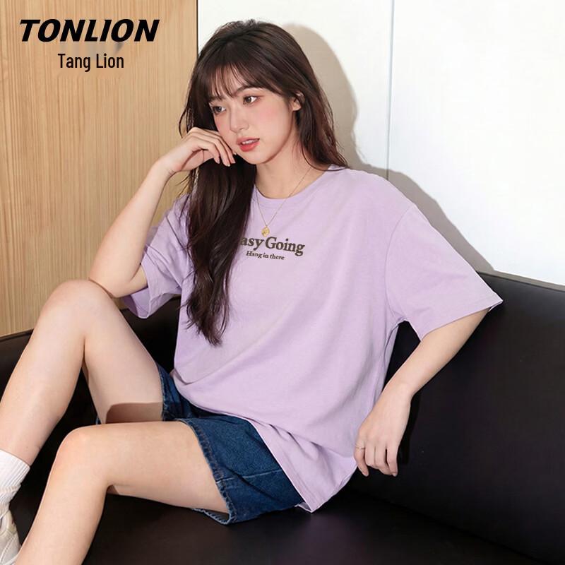 TonLion Women s Pure Cotton TS Serif T-Shirt S