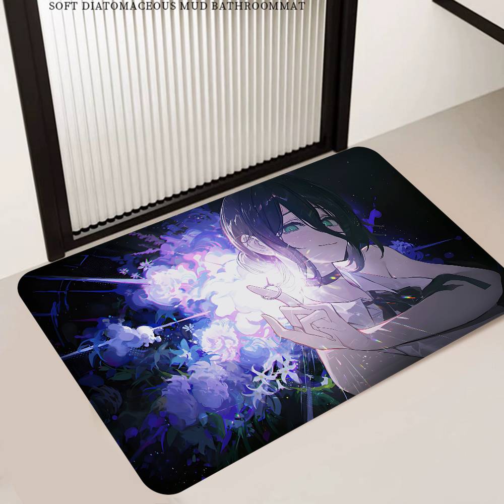 Popular Action Anime C-Chainsaw M-Man R-Reze A-Arc Floor Mat Cheaper Anti-slip Modern Living Room Balcony Printed Bedside Mats