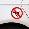 Car Stickers No Farting Creative Decals Waterproof Truck Auto Decoration PET