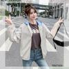Spring and Autumn Hooded Casual Windbreaker Loose All-match Baseball Uniform Jacket Women