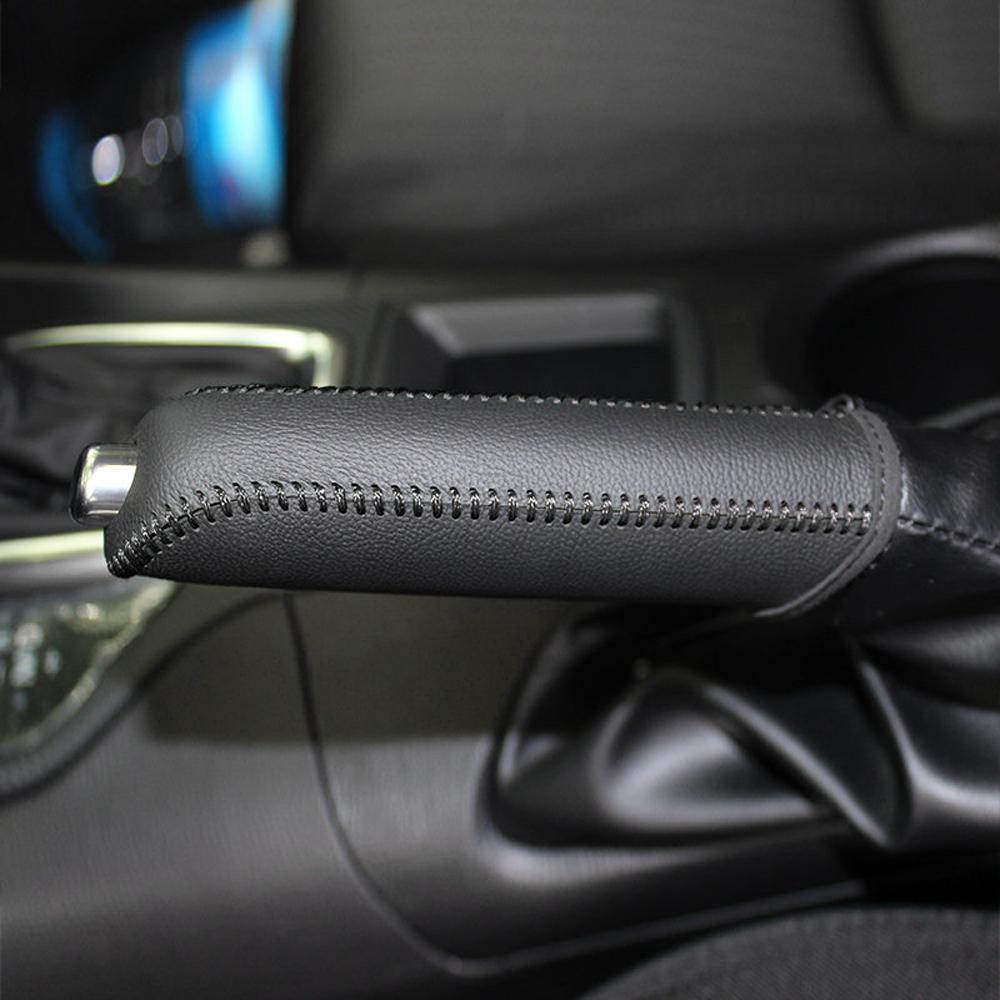 Car Leather Gears Handbrake Cover for SEAT Altea Toledo MK1 MK2 Ibiza Cupra Leon Cupra for Skoda Fabia Rapid