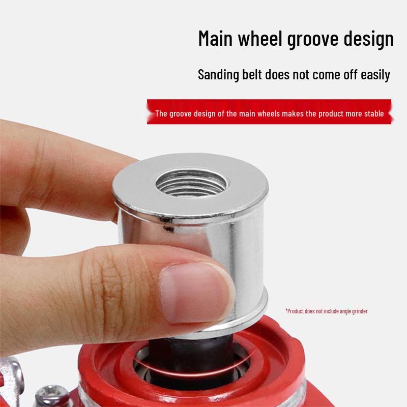 100 Type Angle Grinder To Belt Sander Conversion Kit - Rust Removal & Polishing Tool for Woodworking