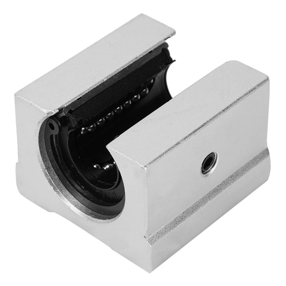 4pcs SBR16UU Linear Motion Bearing, 16mm Aluminum Alloy Bearing Block Plated for CNC Router Silent