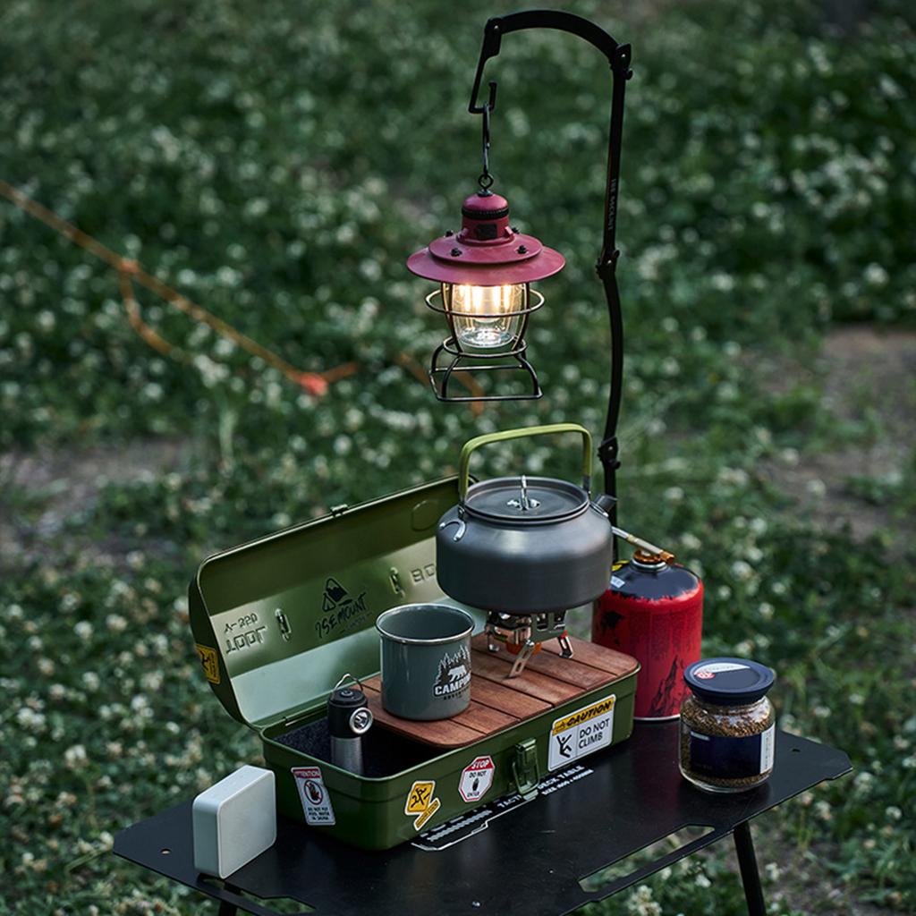 Metal Tool Box With Sticker Small Toolbox Portable Handheld Metal Storage Box Hip Roof Metal Tool Box for Outdoor