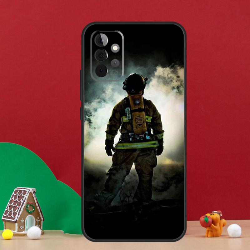Firefighter Heroes Fireman Case For Samsung Galaxy A17 A06 A16 A56 A36 A54 A34 A14 A52 A32 A13 A23 A33 A53 A15 A35 A55