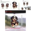 Adorable Cartoon Black Dog Acrylic Car Ornament For Stylish Interior Decoration