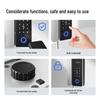 Deli AL107 Smart Glass Door Fingerprint Lock CN plug (adapter included)
