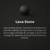 Men's Volcanic Stone Bracelet Square Black Agate Fashion Bracelet Beads