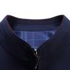 Dad Dress Stand Collar Jacket Zipper Shirt for Men Spring and Autumn New Middle-aged Men Business Casual Solid Color Coat