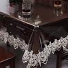 Waterproof Non-slip Table Cloth PVC Transparent Soft Dining Table Cloth Lace Soft Glass Oil-proof Table Cover Coffee Tablecloth