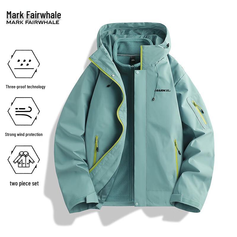 Mark Fairwhale Unisex 3-in-1 Detachable Outdoor Jacket