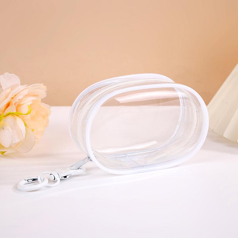 1Pc PVC Transparent Storage Bag Cute Jewelry Wallet Doll Display Out Bag Thickened Keychain Storage Box