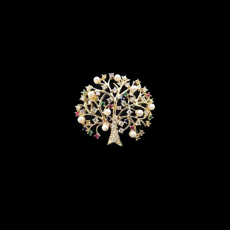 Butterfly Brooch Women'S High-End Sense Niche High-End Pin Temperament Fixed Clothes Suit Pearl Jewelry