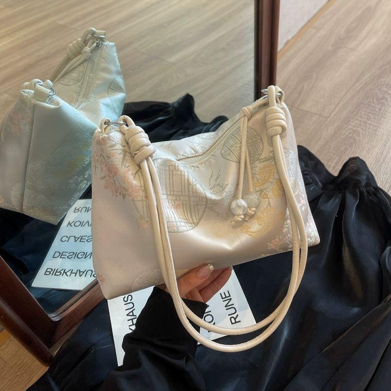 New Chinese style soft surface large-capacity bag women's new summer fashion commuter shoulder crossbody bag