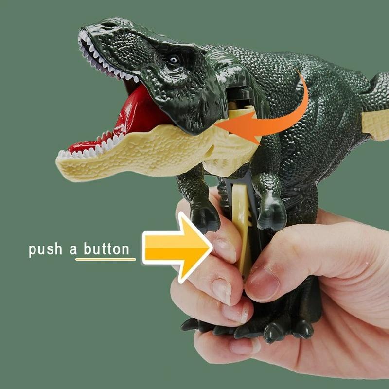 Swinging Dinosaur T-rex Toy Creative Telescopic Spring Dino Fidget Holiday Gifts Children Decompression for Kids Battery-free