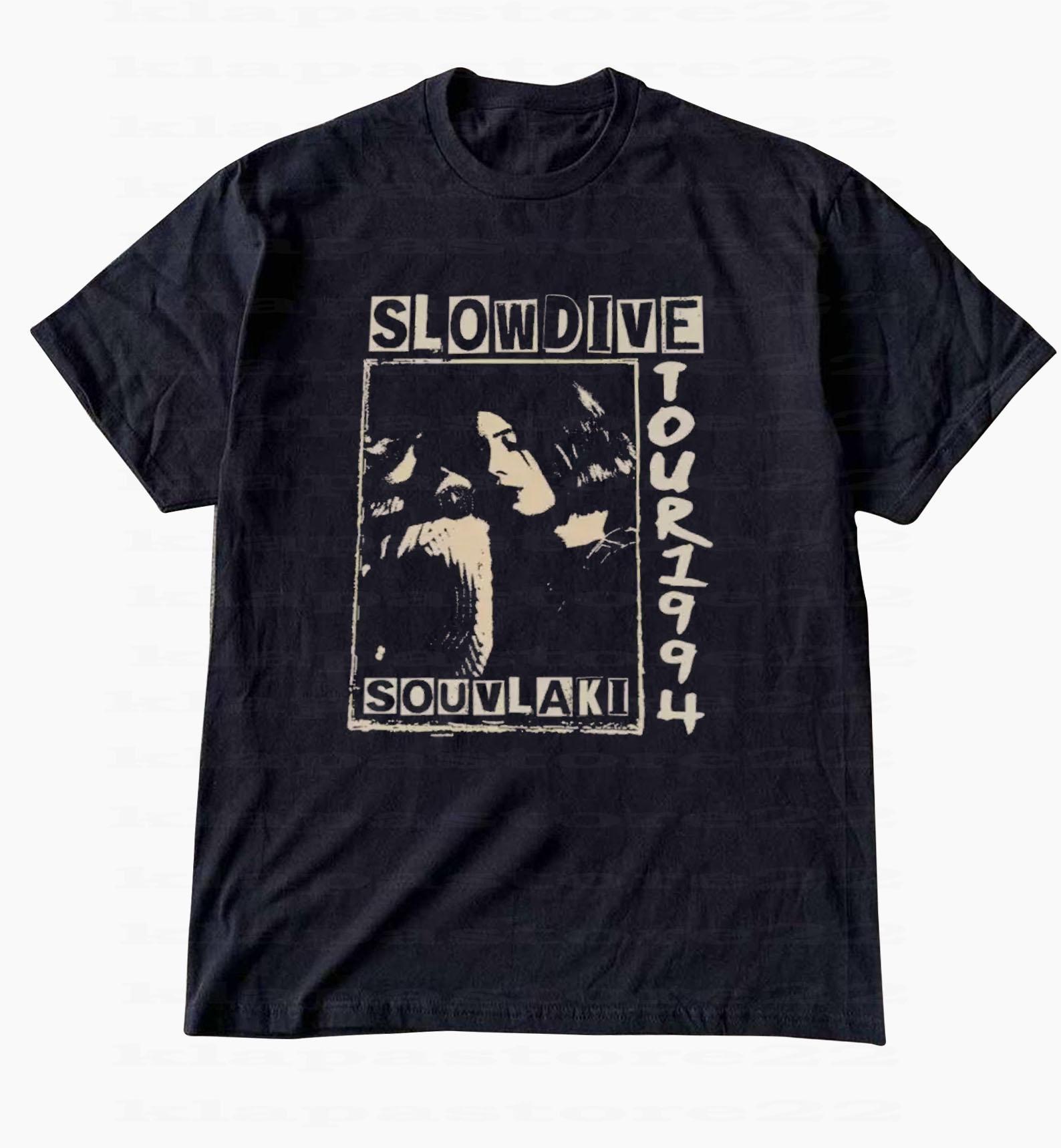 Slowdive Souvlaki Tour 1994 Graphic Tee, Shoegaze Indie Band Shirt M