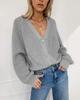 2023 Women's European & American V-Neck Knitted Cardigan - New Autumn/Winter Fashion