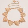 Silver And Gold Metal Waist Chain For Women Decorative Jewelry With Sculpted Details For All Seasons
