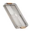 Large Capacity Water Drainage Tea Tray Plastic Material Tea Cup Drain Tray  Home Living Room