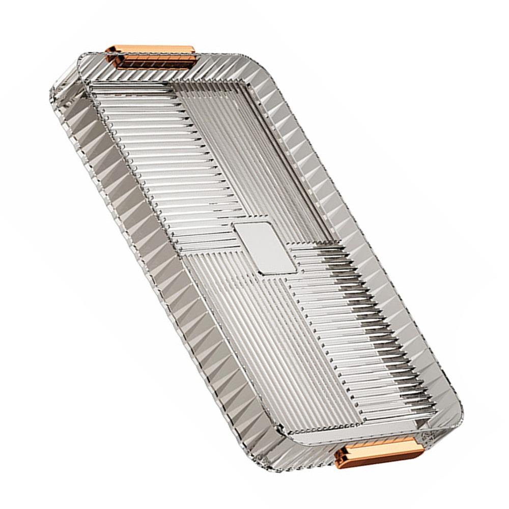 Large Capacity Water Drainage Tea Tray Plastic Material Tea Cup Drain Tray  Home Living Room