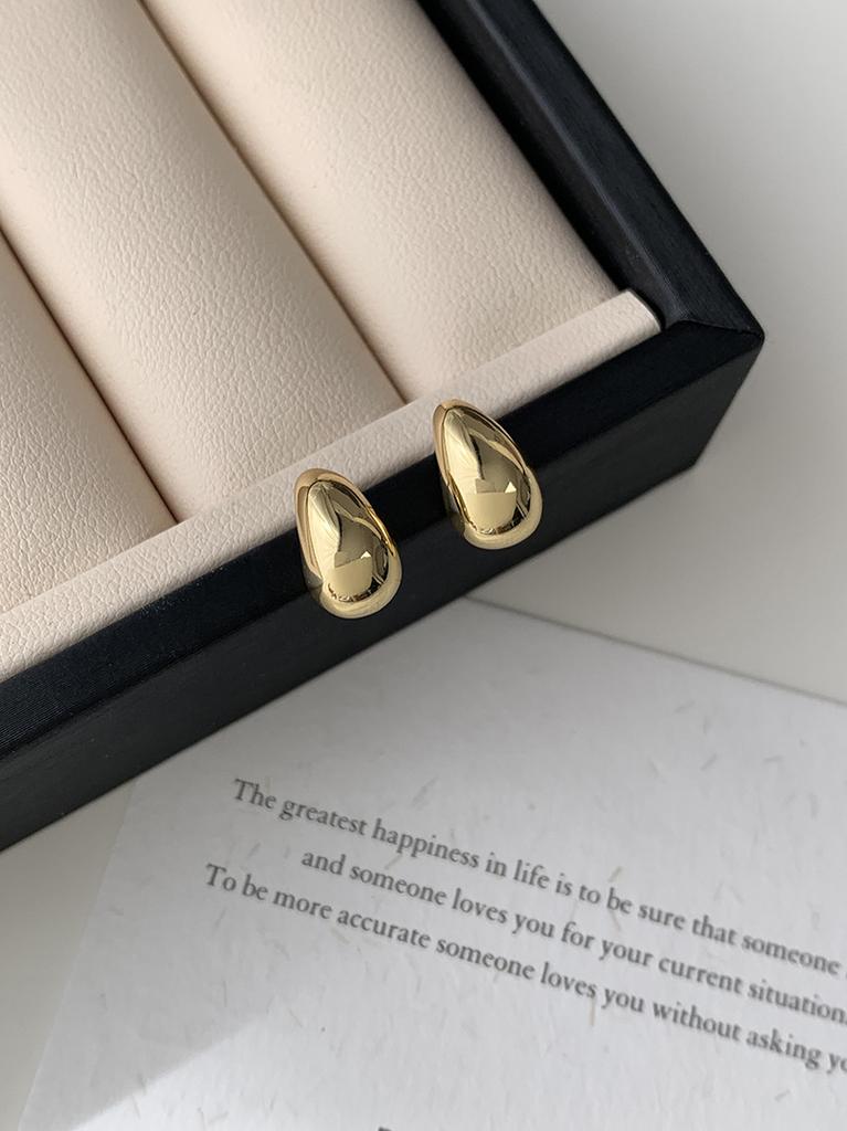 Mido S Silver Needle Simple Small Water Drop Earrings Small Earrings Stylish Temperament Cold Wind Exquisite Versatile Commuter