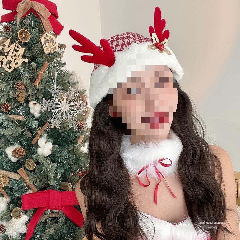 Cute Plush Christmas Tree Hat - Festive Photo Prop for Kids and Adults