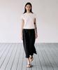 Aesmoeo Selina Slit Banding Skirt (Black)