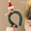 Plush Reindeer Antlers Hair Hoop for Girls, Christmas Party Cosplay Headband, Unique Festive Gift Hair Accessory